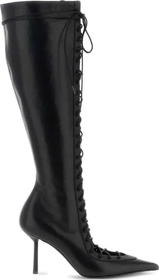 95mm Colette lace-up pointed boots