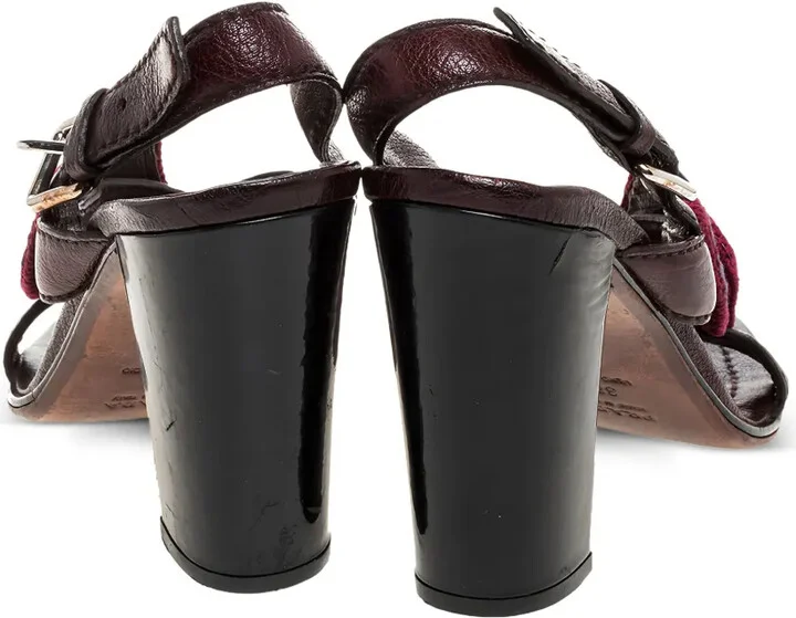 95mm Crochet-Detail Buckle-Slingback Sandals - Image 3