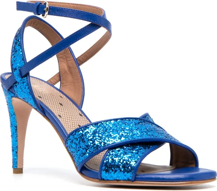 95mm Crossover-Strap Leather Sandals - Image 2