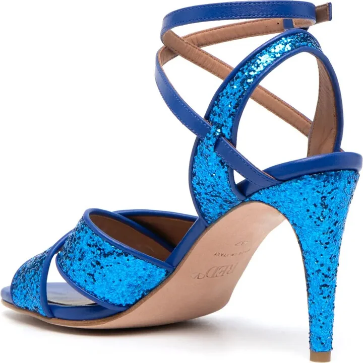 95mm Crossover-Strap Leather Sandals - Image 3
