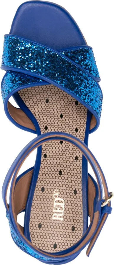 95mm Crossover-Strap Leather Sandals - Image 4