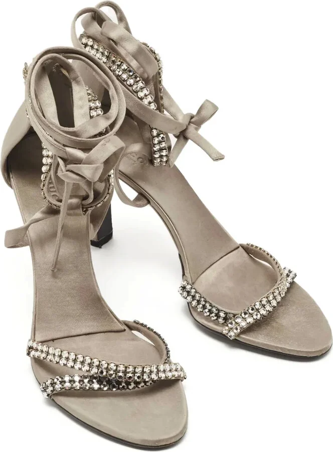 95mm Crystal-Embellished Sandals - Image 2