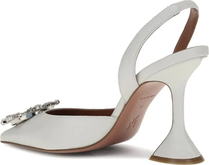 95mm Crystal-Embellished Slingback Mules - Image 4
