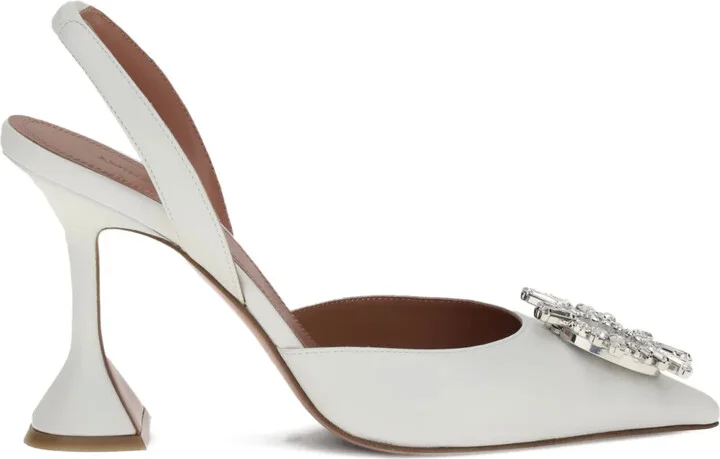 95mm Crystal-Embellished Slingback Mules