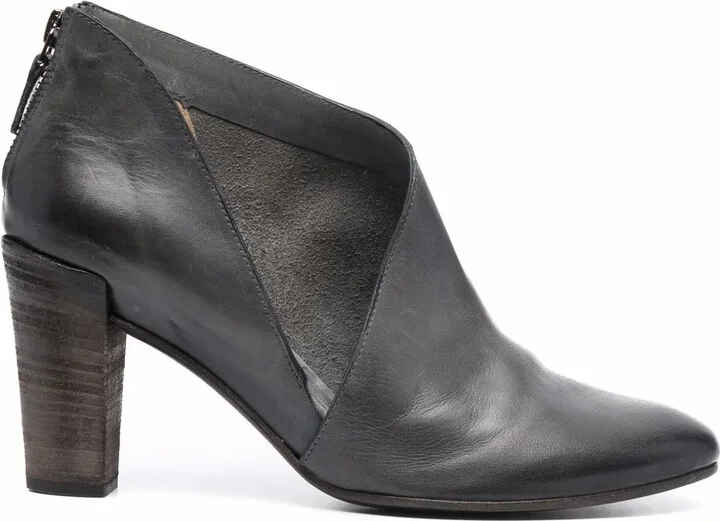 95mm Cut-Out Zipped Pumps
