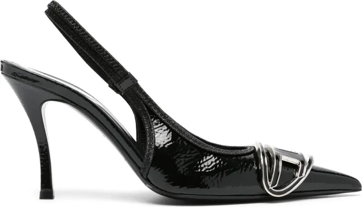 95mm Décoletté slingback pumps