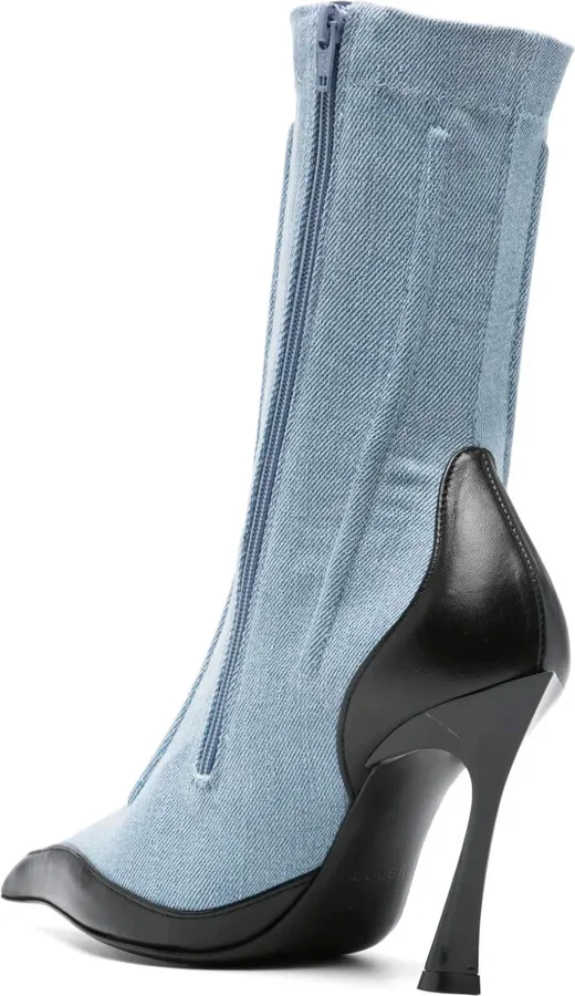 95mm Denim Boots - Image 3