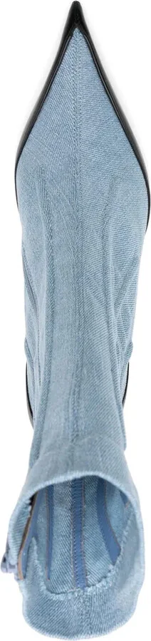95mm Denim Boots - Image 4