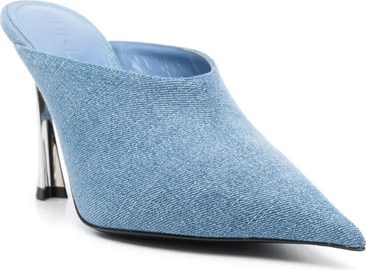 95mm Denim Mules - Image 2