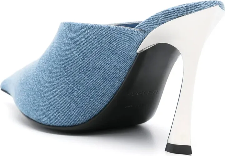 95mm Denim Mules - Image 3