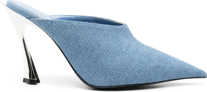 95mm Denim Mules