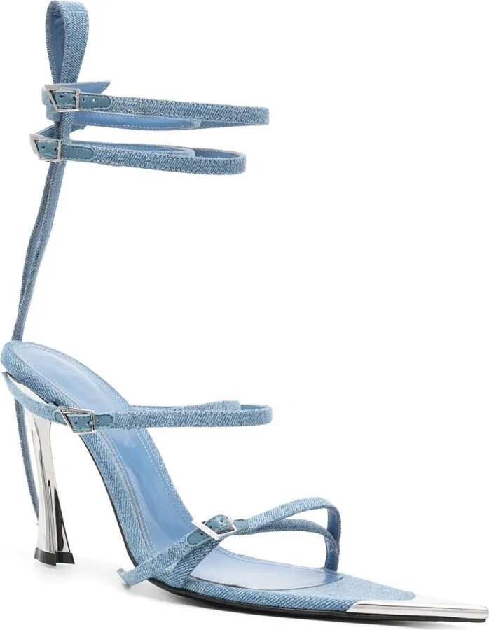 95mm Denim Sandals - Image 2
