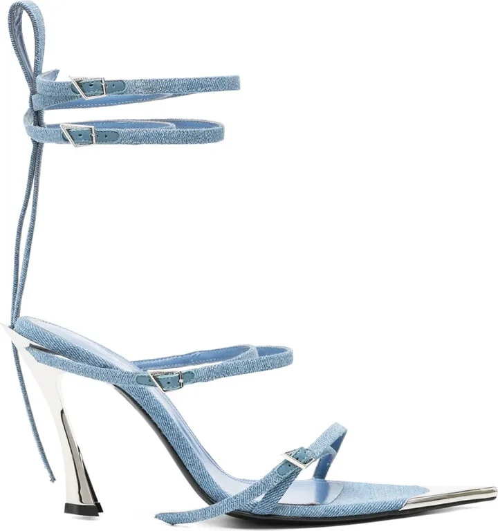 95mm Denim Sandals
