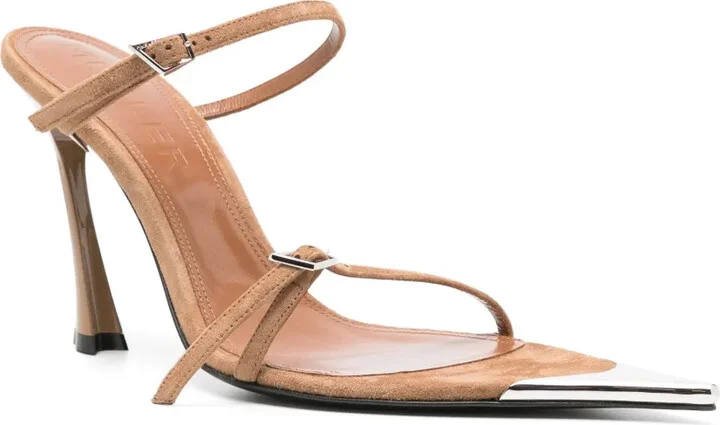 95mm Double-Strap Suede Sandals - Image 2