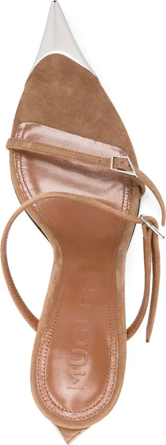 95mm Double-Strap Suede Sandals - Image 4