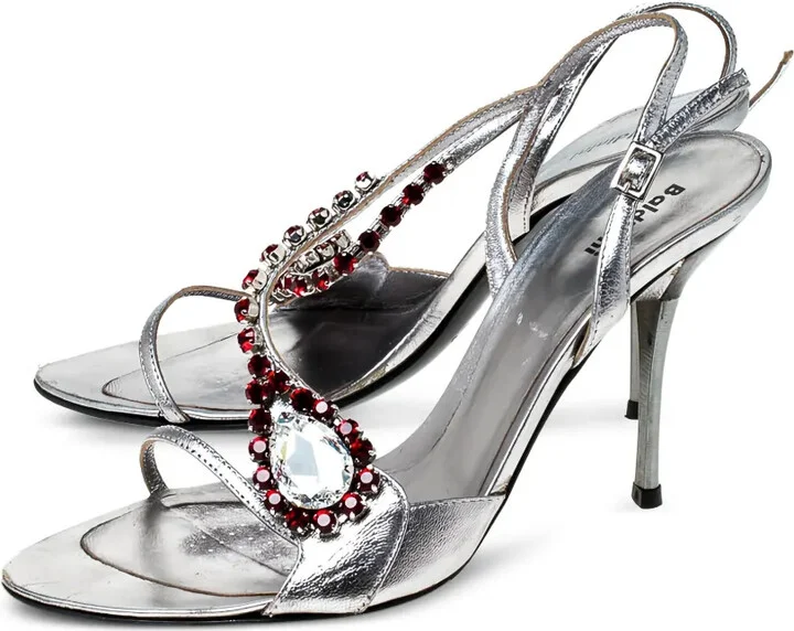 95mm Embellished Slingback Sandals - Image 4