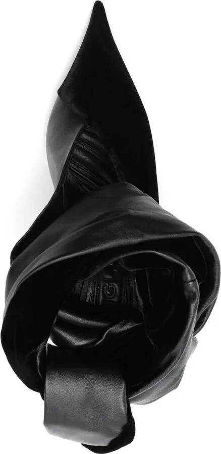 95mm Fang leather knot mules - Image 4