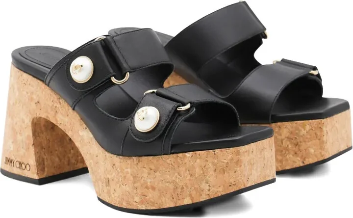 95mm Fayence embellished heeled sandals - Image 2