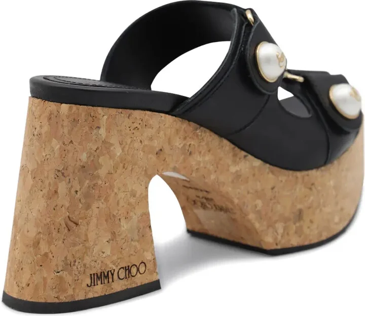 95mm Fayence embellished heeled sandals - Image 5