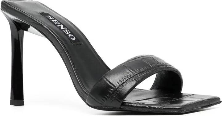 95mm Floss crocodile-embossed sandals - Image 2
