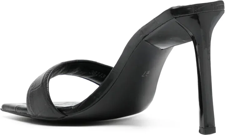 95mm Floss crocodile-embossed sandals - Image 3