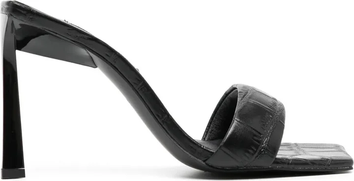95mm Floss crocodile-embossed sandals