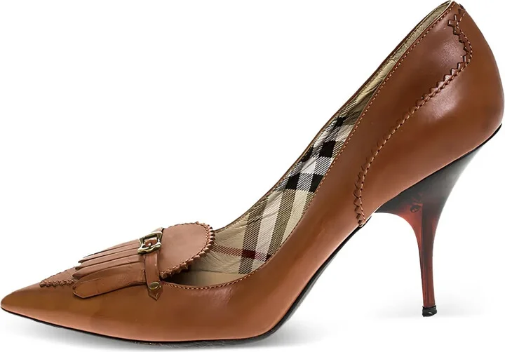 95mm Fringe-Detail Pointed-Toe Pumps