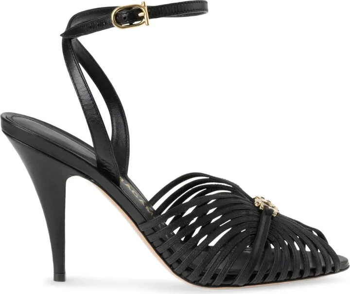 95mm Gancini stiletto-heel sandals
