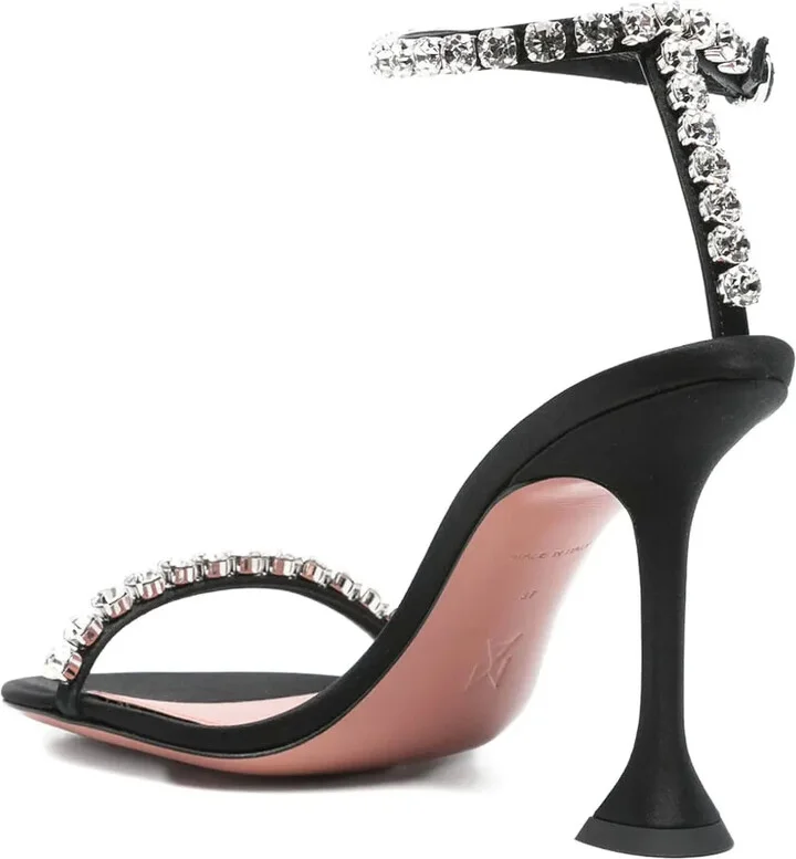 95mm Gigi crystal-embellished sandals - Image 2