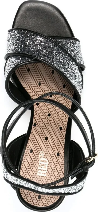 95mm Glitter Ankle-Strap Sandals - Image 4