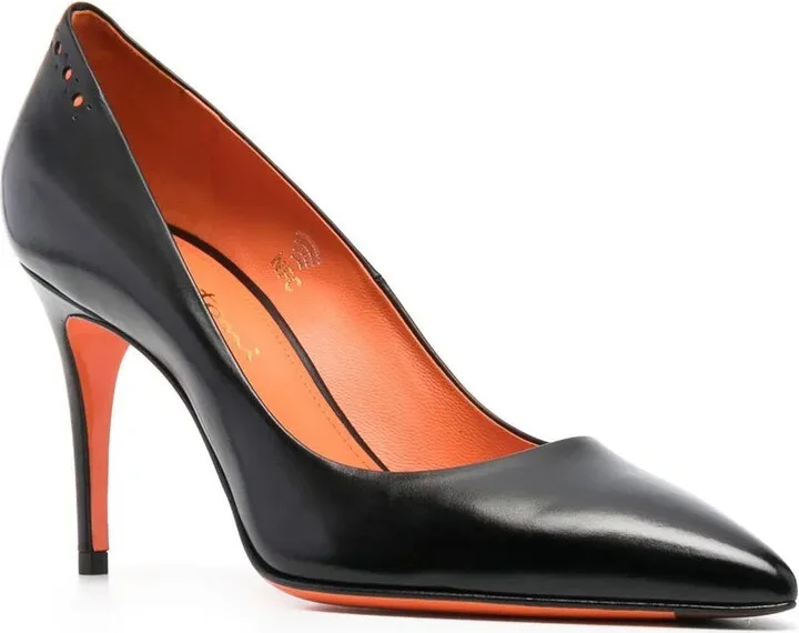 95mm Heel Leather Pumps - Image 2