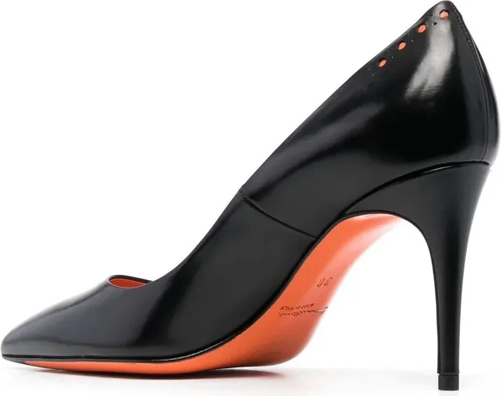 95mm Heel Leather Pumps - Image 3