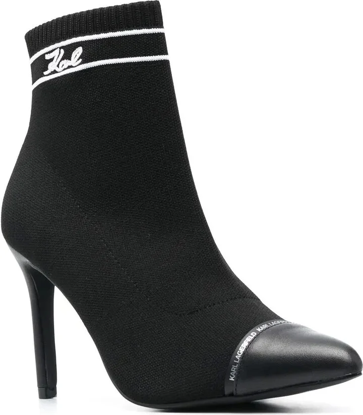 95mm Heeled Pointed Boots - Image 2