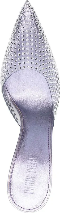 95mm Hollywood crystal-embellished mules - Image 4
