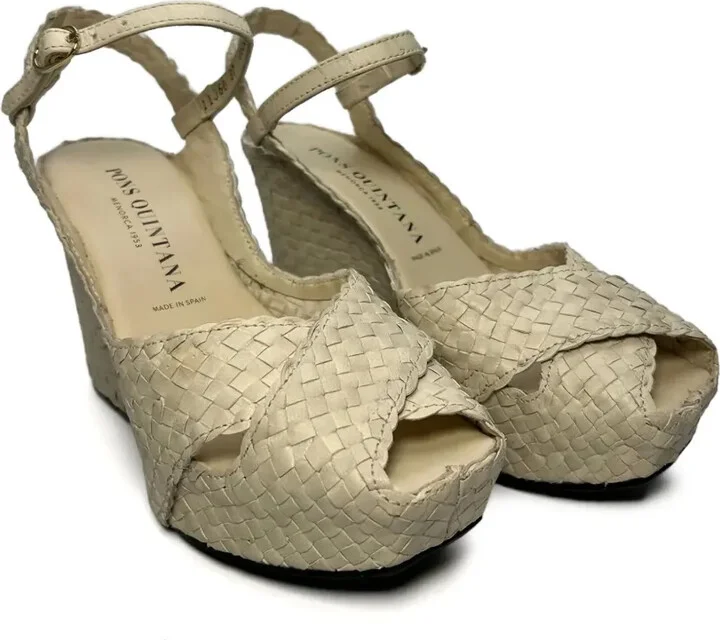 95mm Interwoven Leather Sandals - Image 2