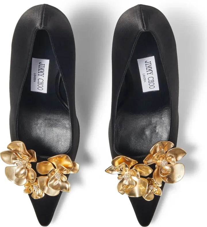 95mm Ixia satin pumps - Image 4