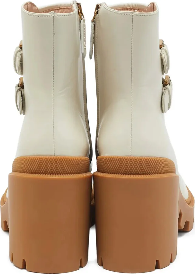 95mm Kensington double-buckle leather boots - Image 3