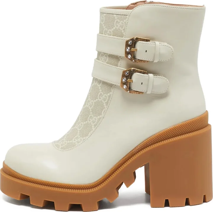 95mm Kensington double-buckle leather boots