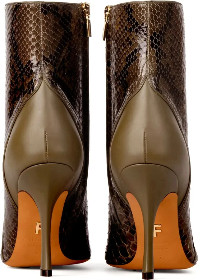 95mm Leather Ankle Boots - Image 3