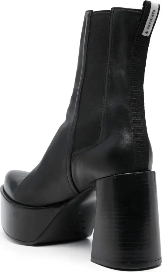 95mm Leather Ankle Boots - Image 3