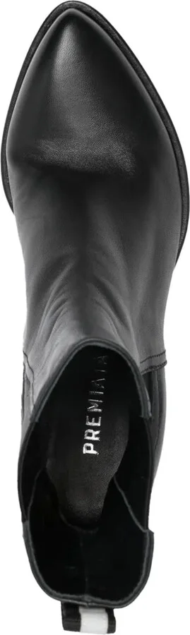 95mm Leather Ankle Boots - Image 4