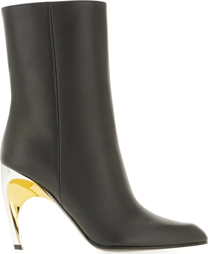 95mm Leather Ankle Boots