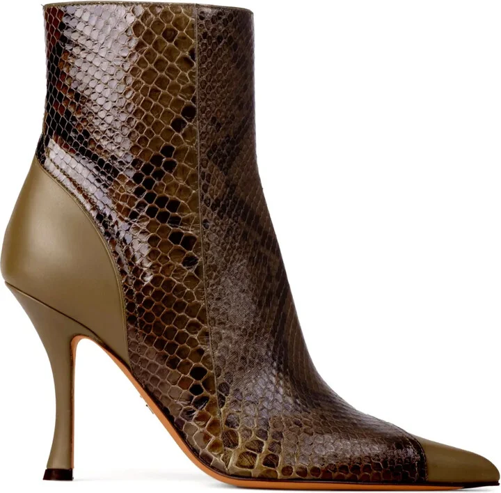 95mm Leather Ankle Boots