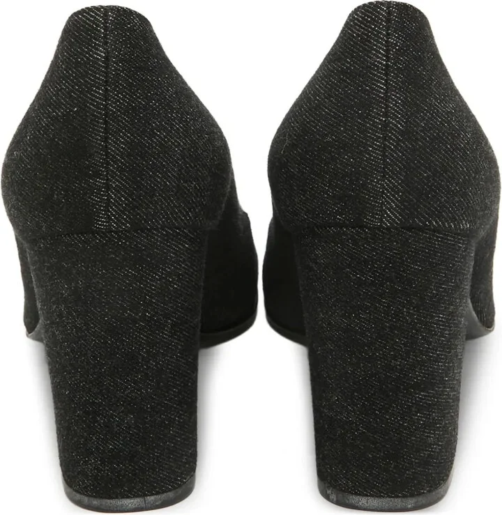 95mm Leather Block-Heel Pumps - Image 4