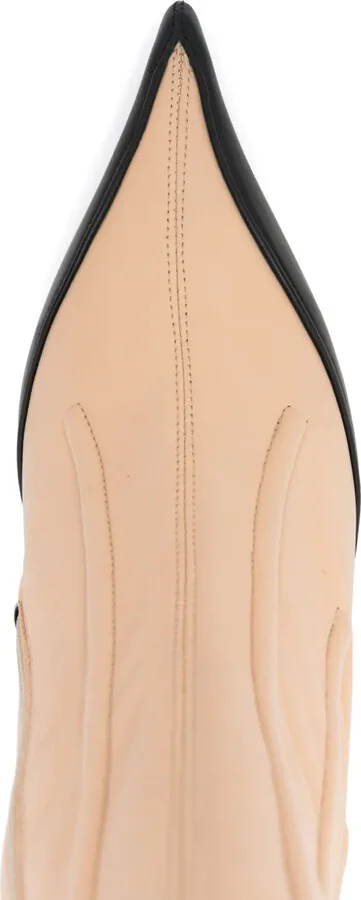 95mm Leather Boned Boots - Image 4