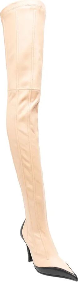 95mm Leather Boned Boots - Image 2