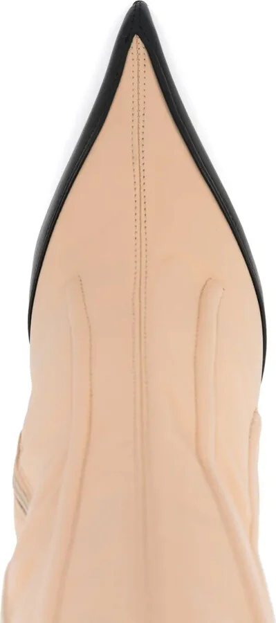 95mm Leather Boned Boots - Image 4
