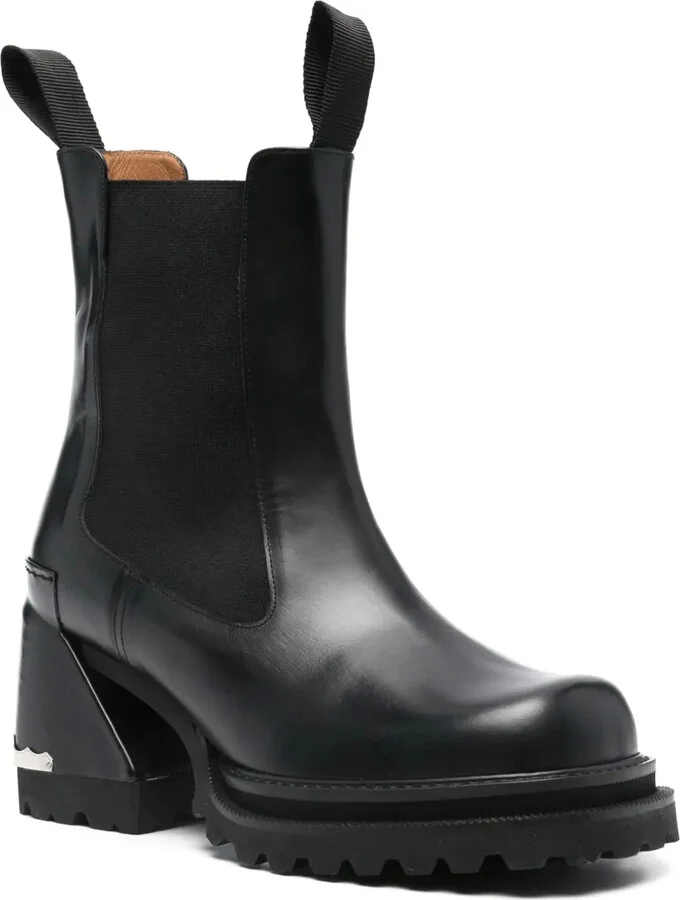 95mm Leather Boots - Image 2
