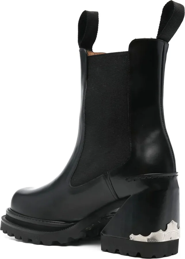 95mm Leather Boots - Image 3