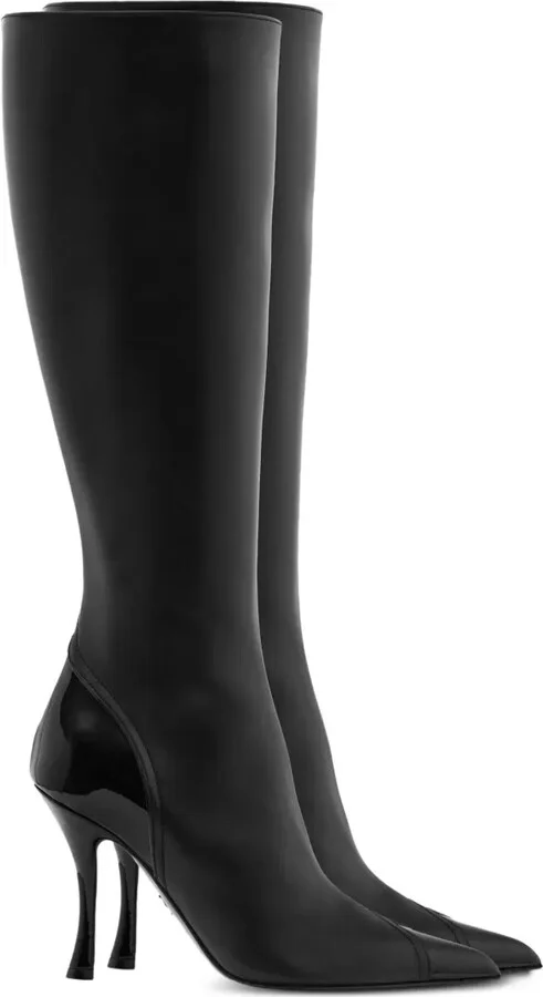 95mm Leather Boots - Image 4